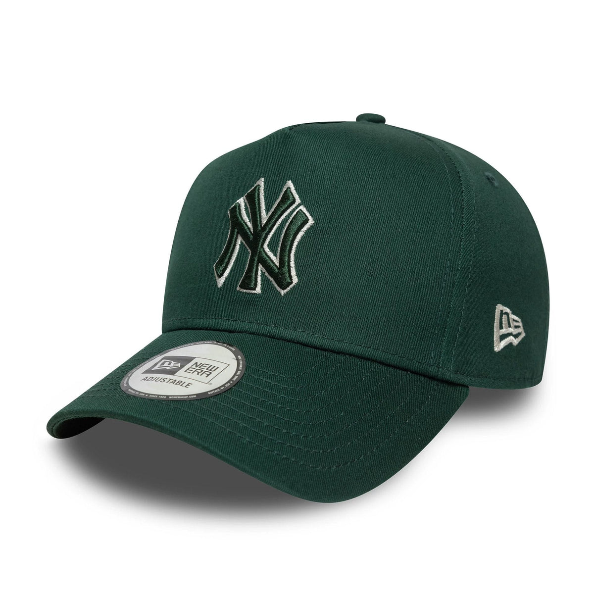 New York Yankees MLB Team Outline Dark Green 9FORTY E-Frame Adjustable Cap-zelvios