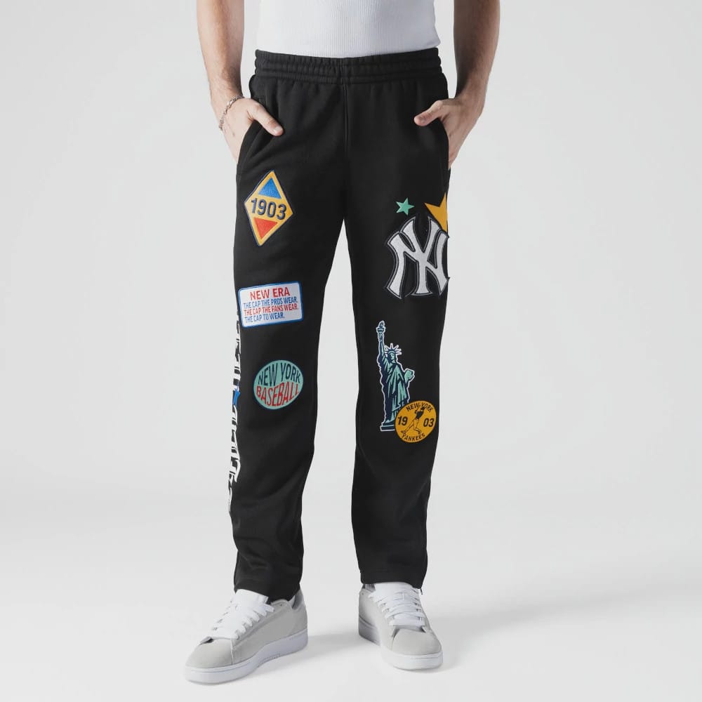 New York Yankees MLB x Uptown Threads Black Joggers-zelvios