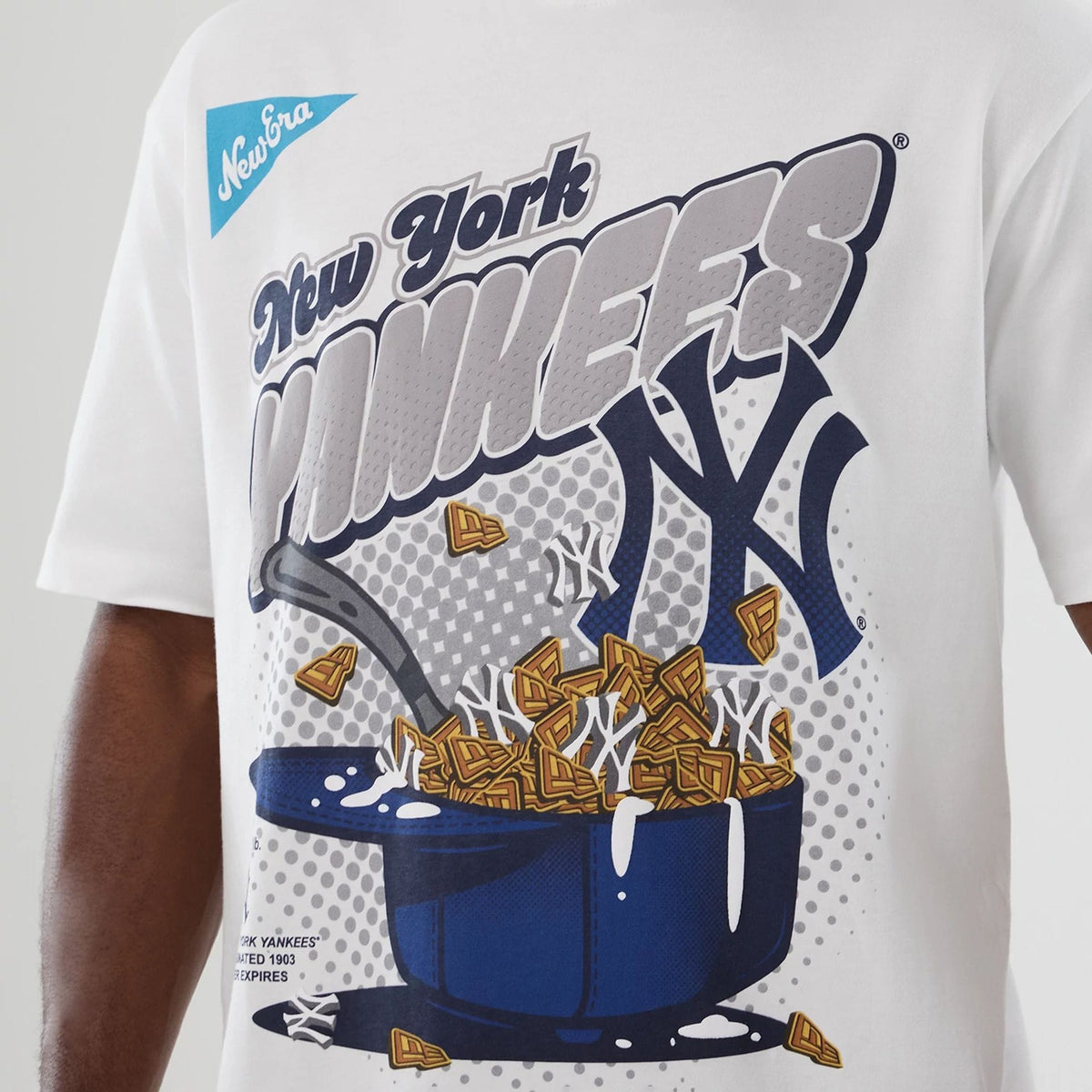 New York Yankees MLB Lifestyle Graphic White T-Shirt-zelvios