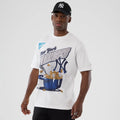 New York Yankees MLB Lifestyle Graphic White T-Shirt-zelvios
