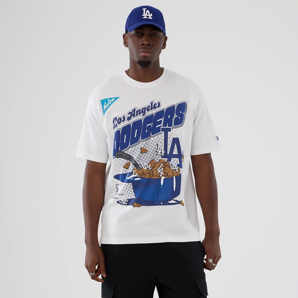 LA Dodgers MLB Lifestyle Graphic White T-Shirt-zelvios