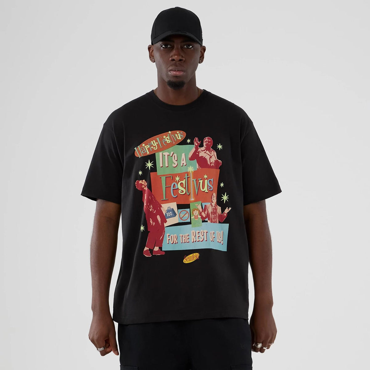 Seinfeld Lifestyle Graphic Black T-Shirt-zelvios