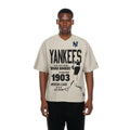 New York Yankees MLB Throwback Prep Light Beige T-Shirt-zelvios