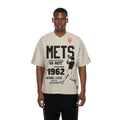 New York Mets MLB Throwback Prep Light Beige T-Shirt-zelvios