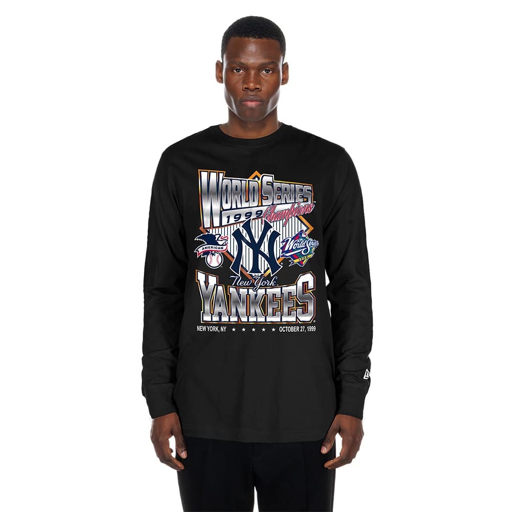 New York Yankees MLB Sport Classic Black Long Sleeve T-Shirt-zelvios