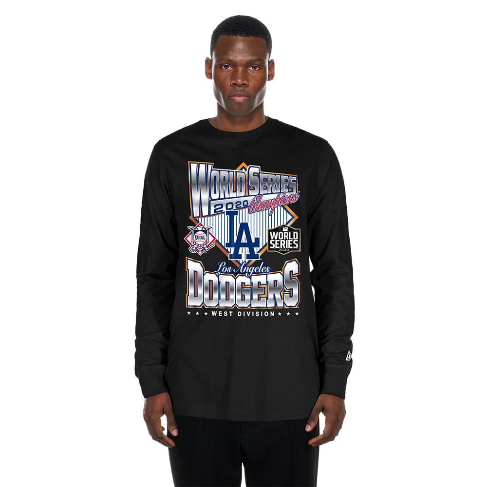 LA Dodgers MLB Sport Classic Black Long Sleeve T-Shirt-zelvios