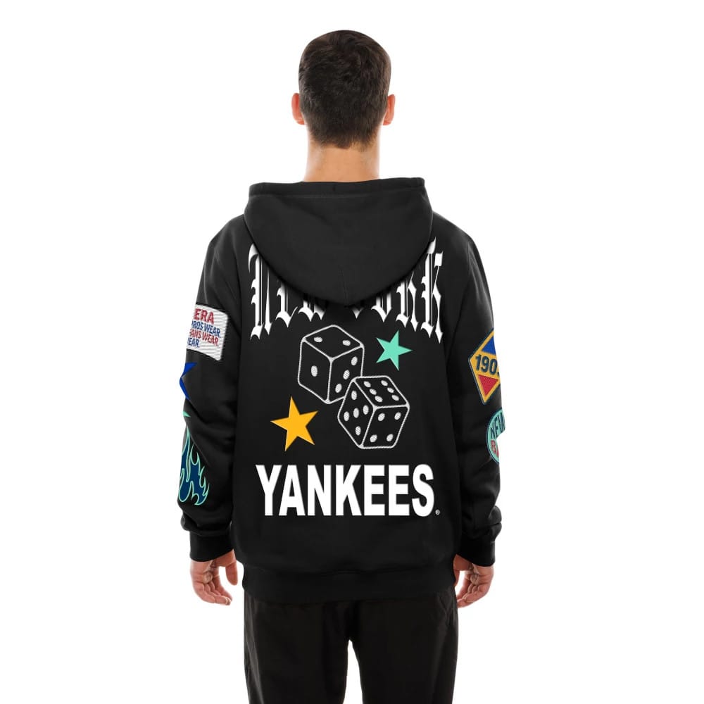 New York Yankees MLB x Uptown Threads Black Pullover Hoodie-zelvios