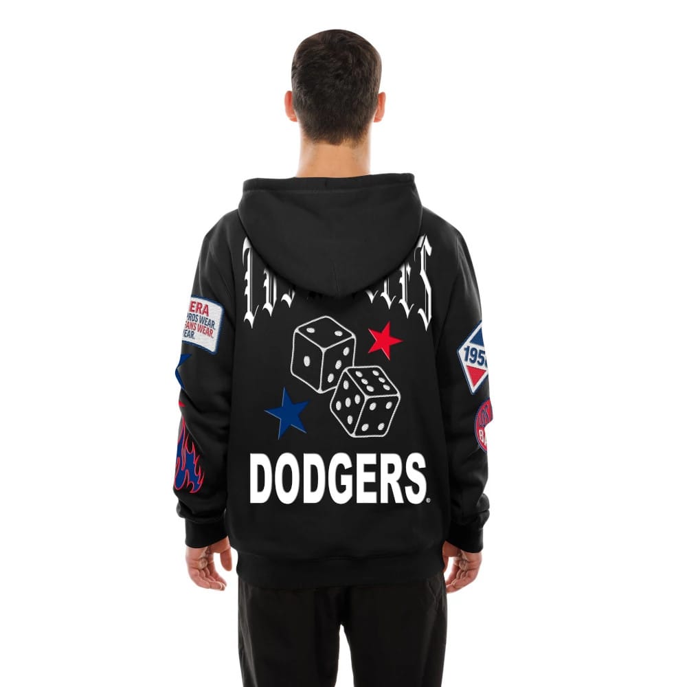LA Dodgers MLB x Uptown Threads Black Pullover Hoodie-zelvios