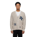 New York Yankees MLB Throwback Prep Light Beige Cardigan-zelvios