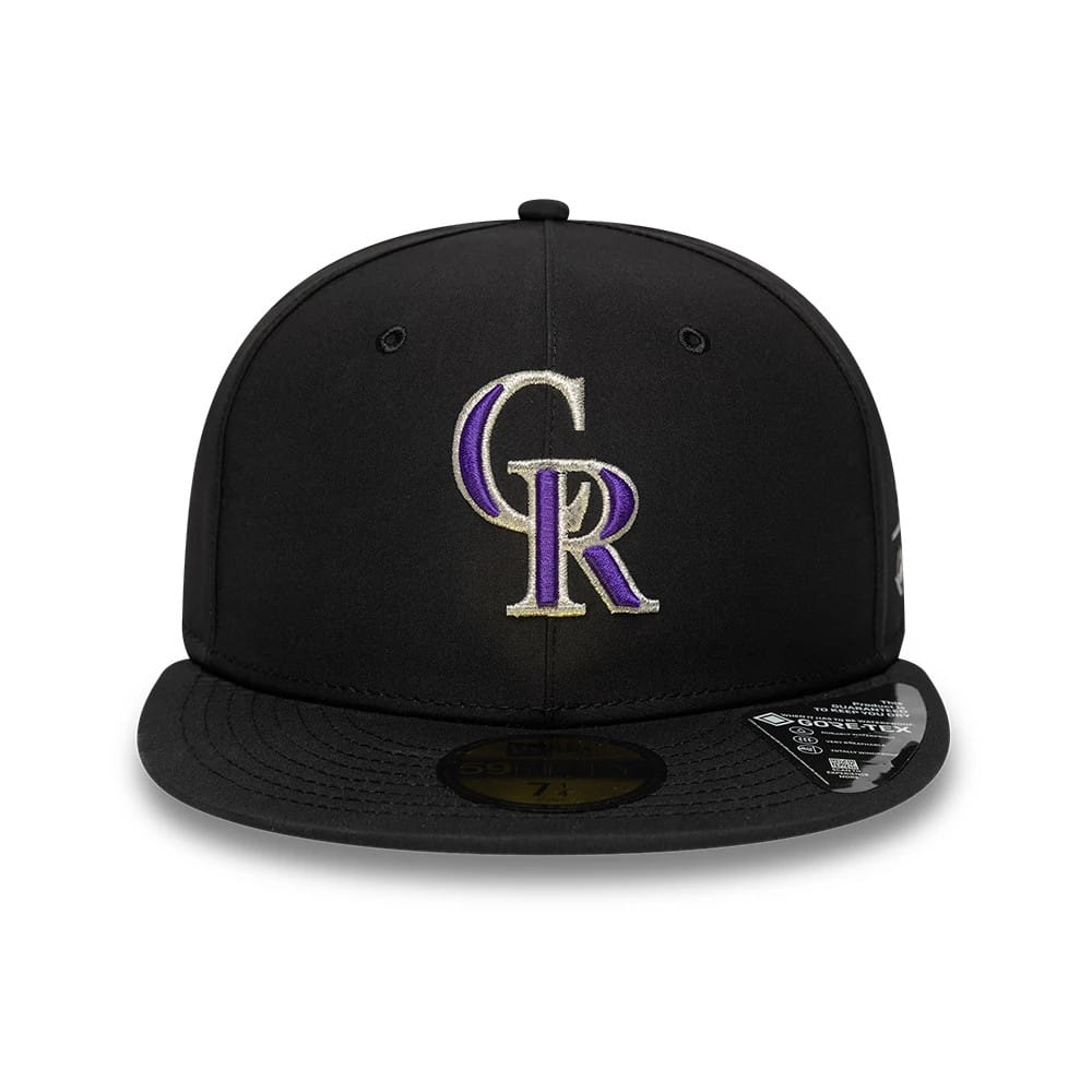 Colorado Rockies MLB Gore-Tex Black 59FIFTY Fitted Cap-kentox