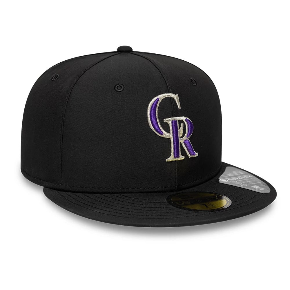 Colorado Rockies MLB Gore-Tex Black 59FIFTY Fitted Cap-kentox