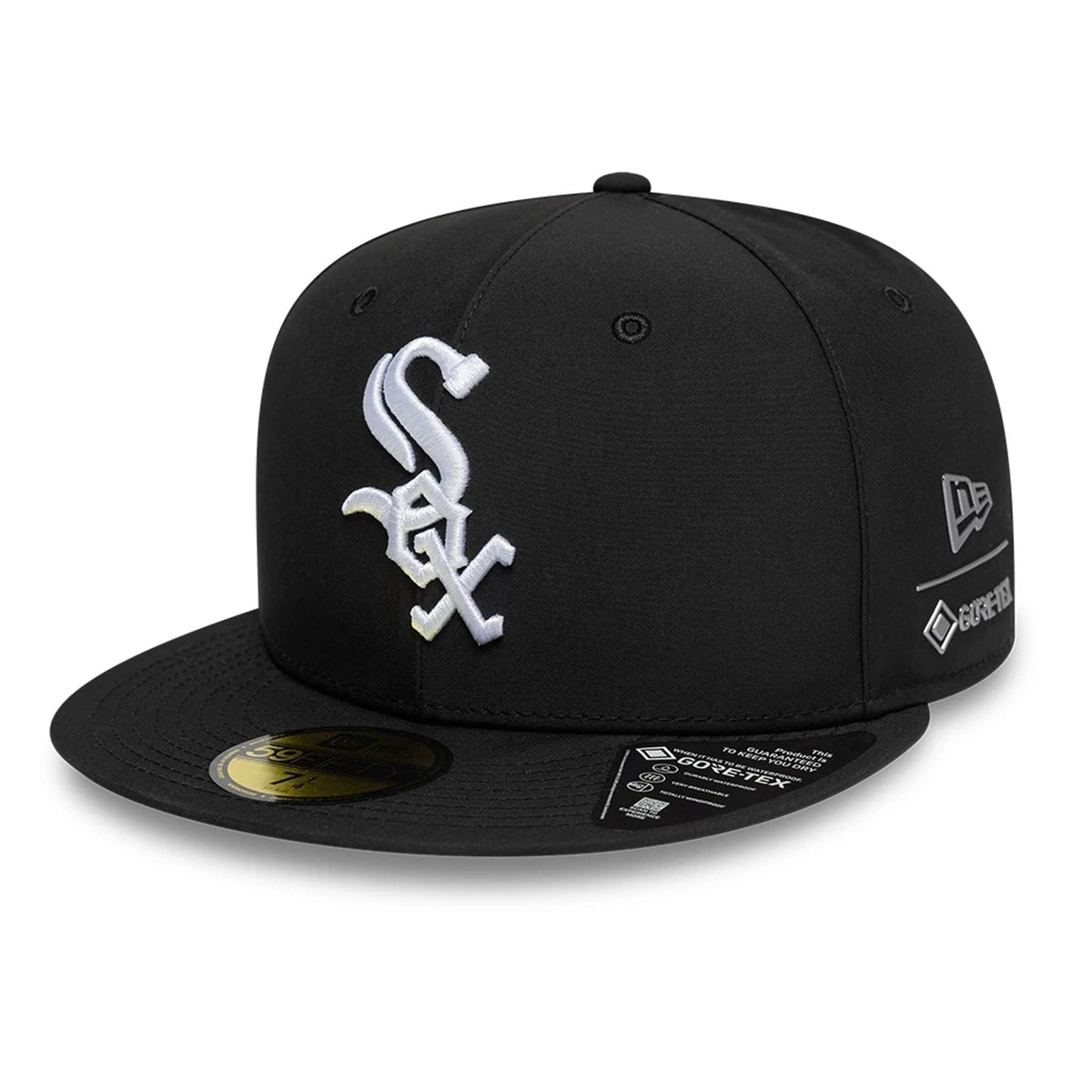 Chicago White Sox MLB Gore-Tex Black 59FIFTY Fitted Cap-zelvios