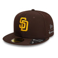 San Diego Padres MLB Gore-Tex Dark Brown 59FIFTY Fitted Cap-zelvios