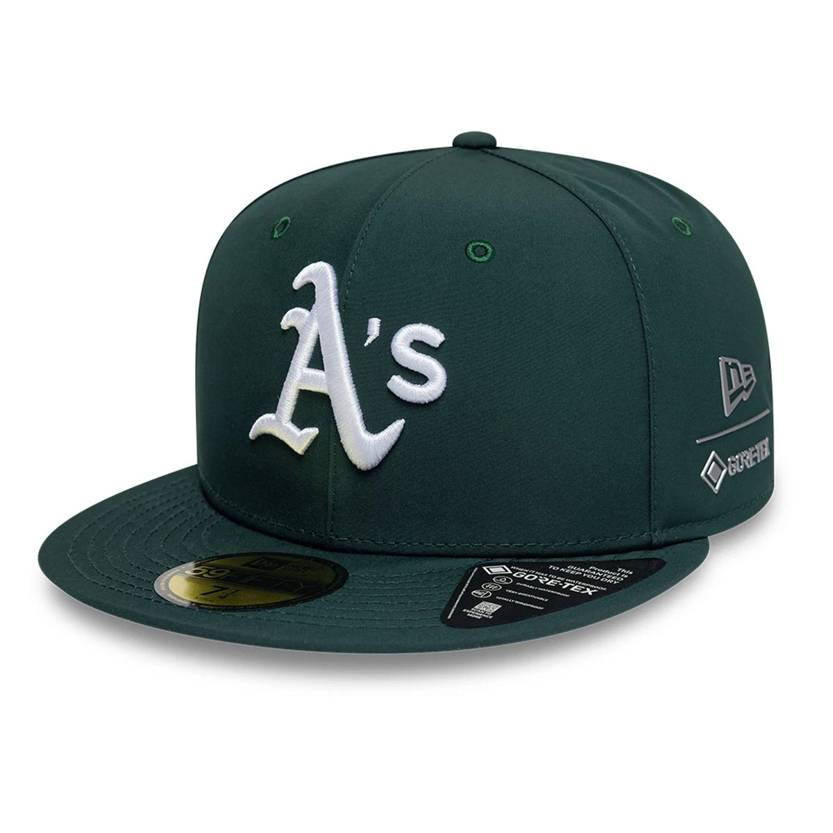 Athletics MLB Gore-Tex Dark Green 59FIFTY Fitted Cap-zelvios