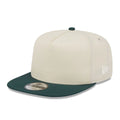 New Era Cream & Dark Green 9FIFTY A-Frame Snapback Adjustable Cap-zelvios