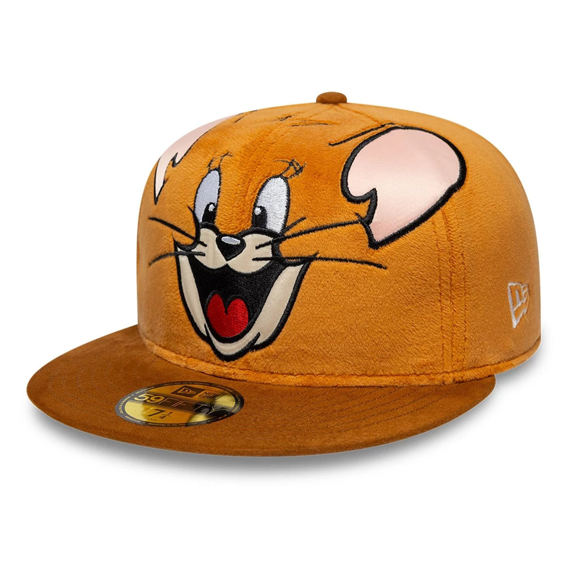 Tom & Jerry Warner Brothers Face Beige 59FIFTY Fitted Cap-zelvios