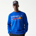 Red Bull Racing Blue Oversized Crew Neck Sweater-zelvios