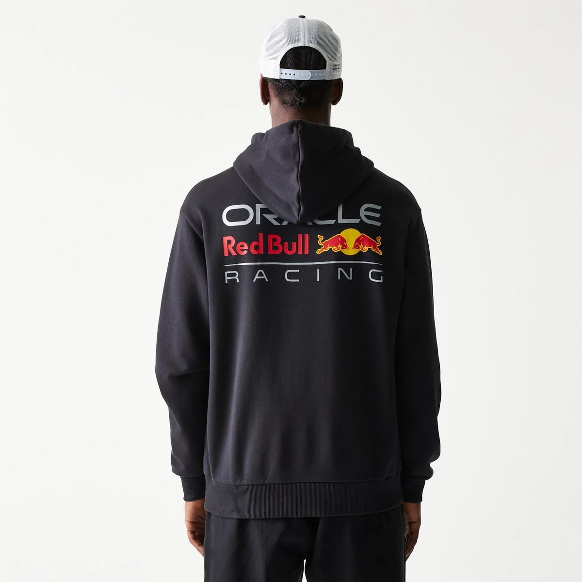 Red Bull Racing Black Oversized Pullover Hoodie-zelvios