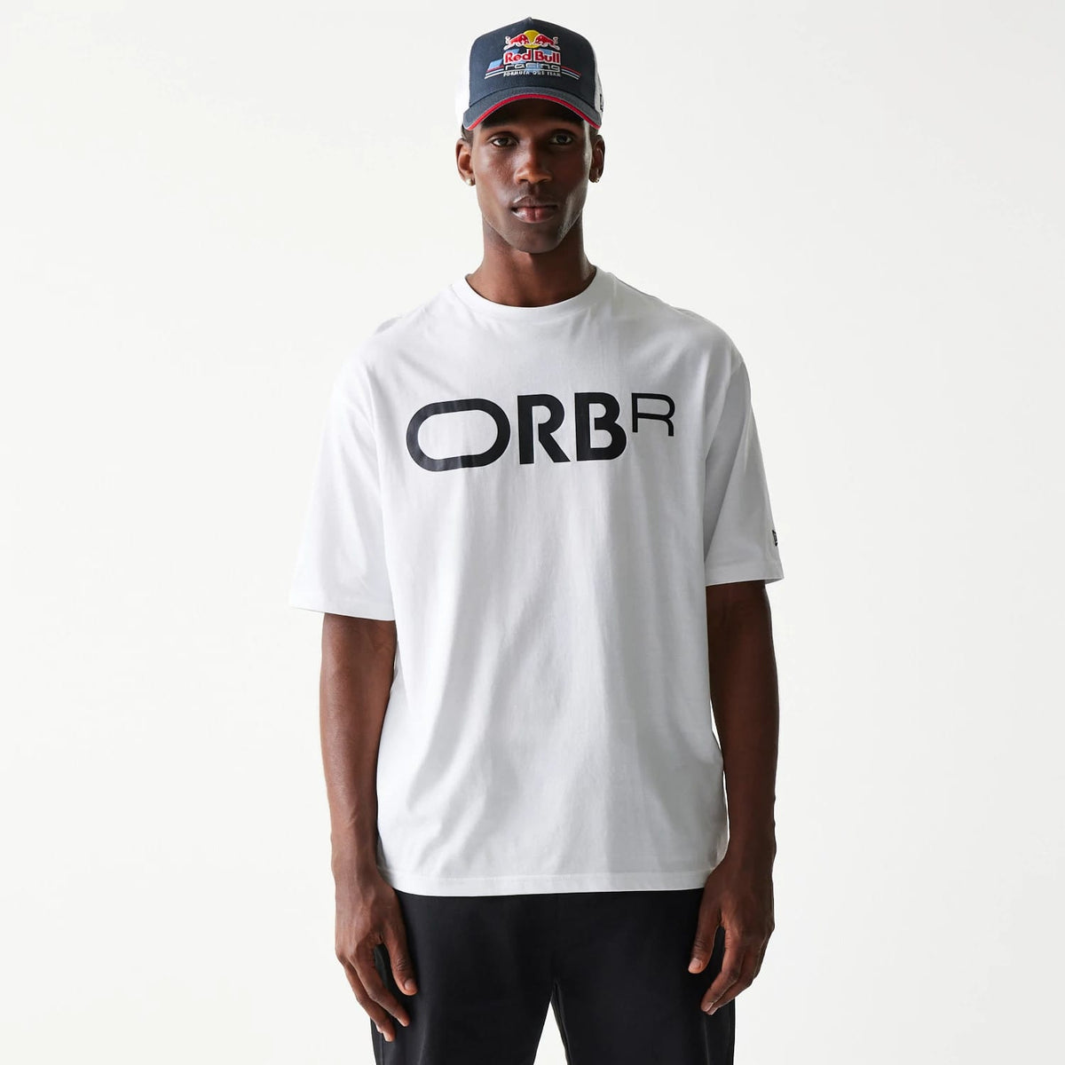 Red Bull Racing Profile White Oversized T-Shirt-zelvios