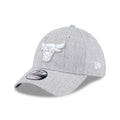 Chicago Bulls NBA Heather Grey 39THIRTY Stretch Fit Cap-zelvios