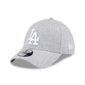 LA Dodgers MLB Heather Grey 39THIRTY Stretch Fit Cap-zelvios