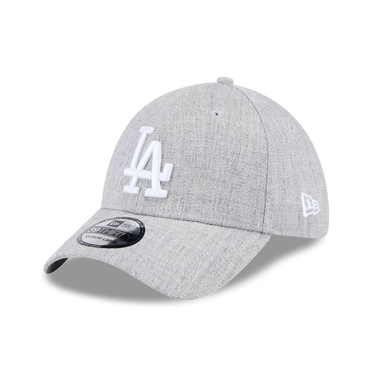 LA Dodgers MLB Heather Grey 39THIRTY Stretch Fit Cap-zelvios