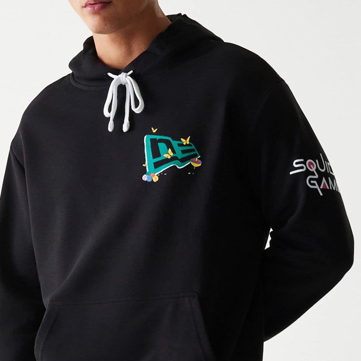 Netflix Squid Game Black Oversized Pullover Hoodie-zelvios