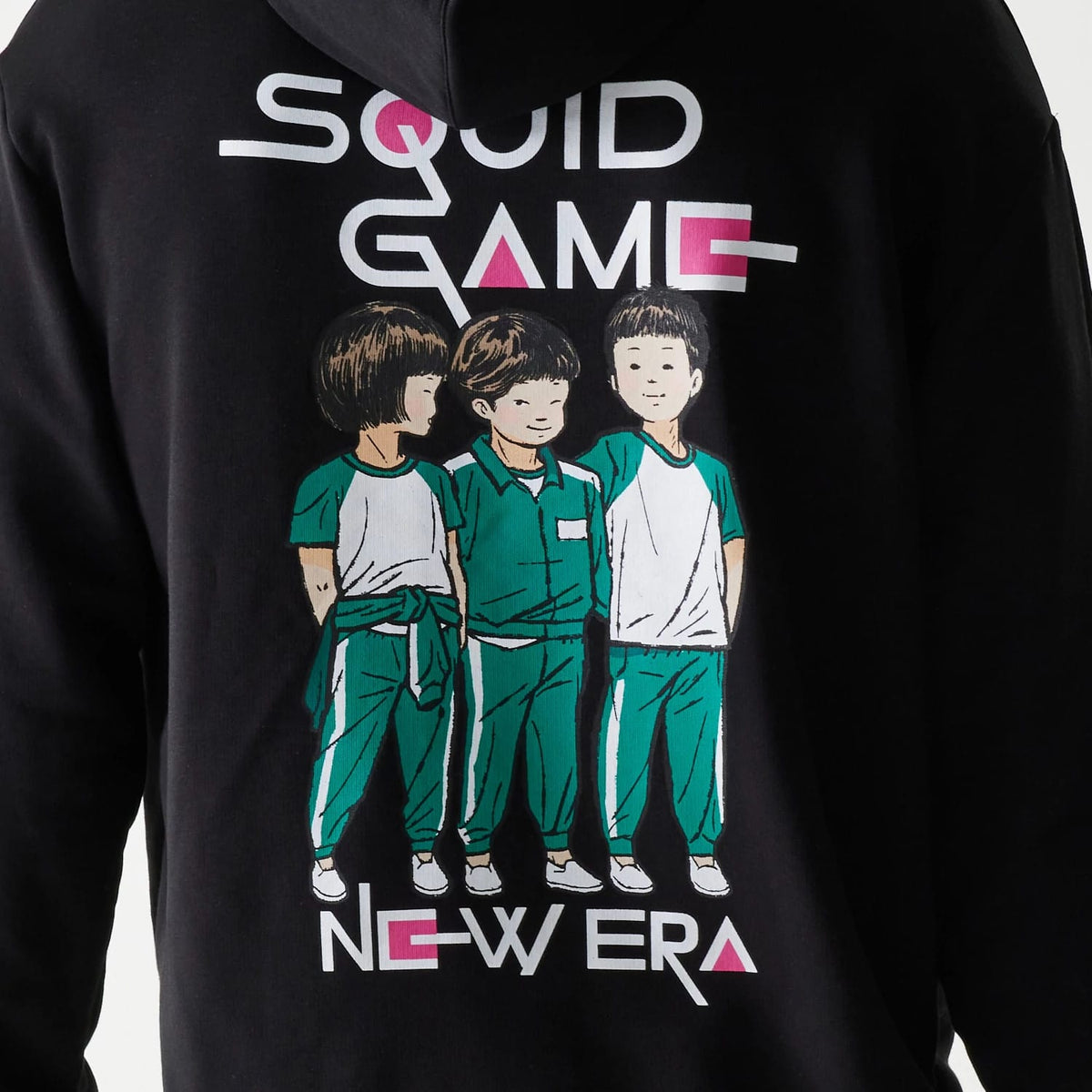 Netflix Squid Game Black Oversized Pullover Hoodie-zelvios