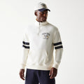 New Era Open White Oversized 1/4 Zip Sweater-zelvios