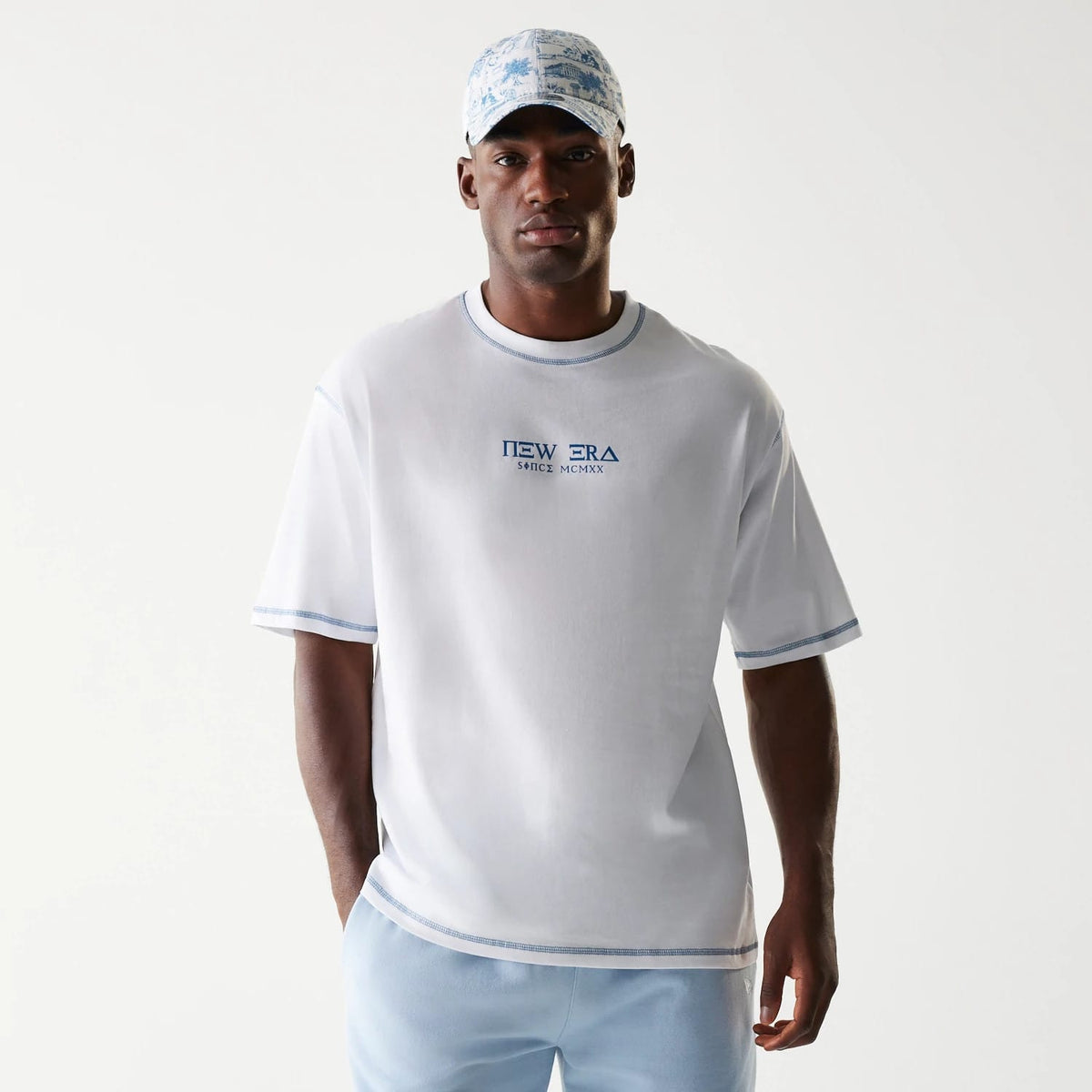 New Era Orthodox Church White Oversized T-Shirt-zelvios