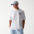 New York Yankees MLB White Oversized T-Shirt-zelvios
