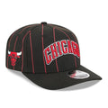Chicago Bulls NBA Statement Black 9SEVENTY Stretch Snap Adjustable Cap-zelvios
