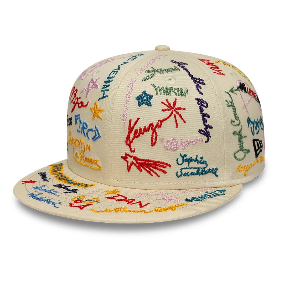 New Era x Kenzo Light Beige 59FIFTY Fitted Cap-zelvios