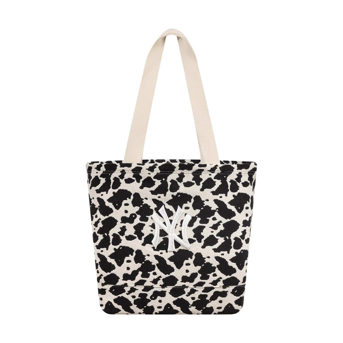 New York Yankees MLB Cow Jacquard Cream Tote Bag-zelvios