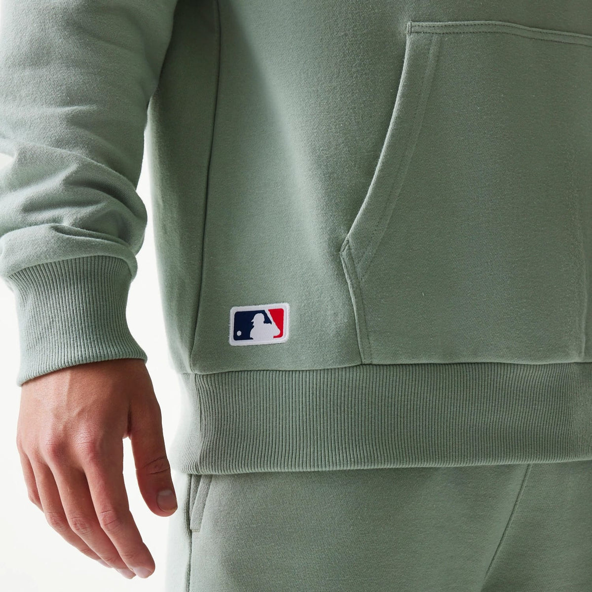 LA Dodgers MLB Midi Pastel Green Oversized Pullover Hoodie-zelvios