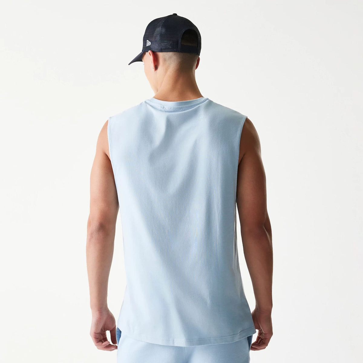New York Yankees MLB Pastel Blue Sleeveless T-Shirt-zelvios
