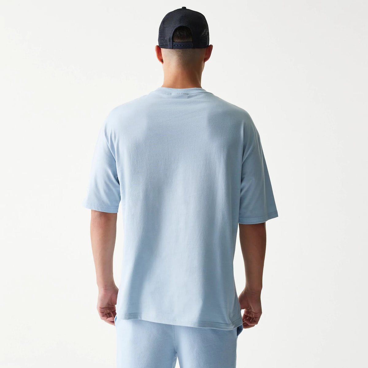 New York Yankees MLB Midi Pastel Blue Oversized T-Shirt-zelvios