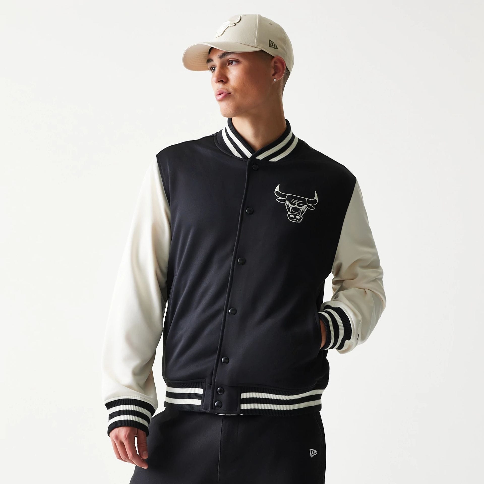 Chicago Bulls NBA Black Bomber Jacket-kentox