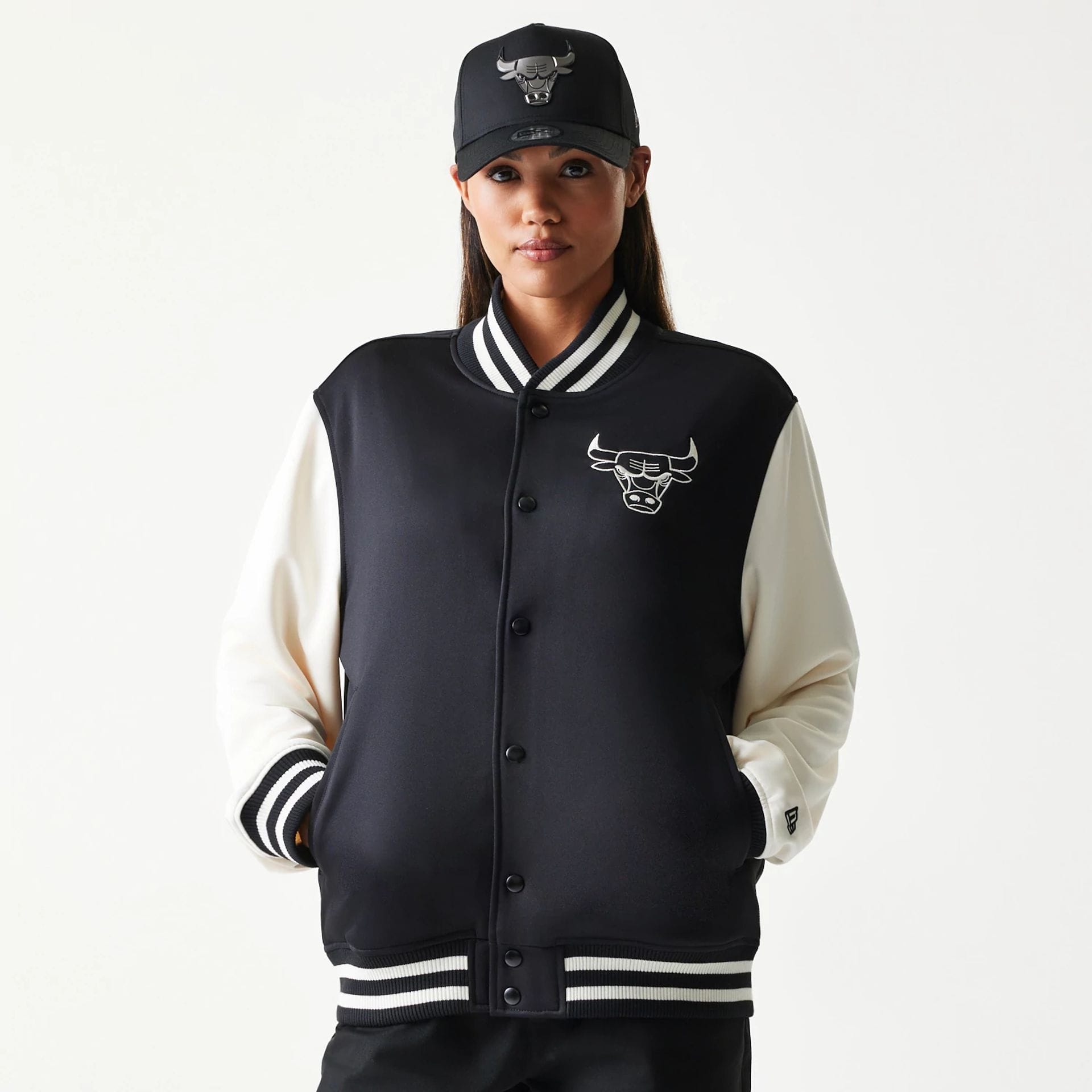 Chicago Bulls NBA Black Bomber Jacket-kentox