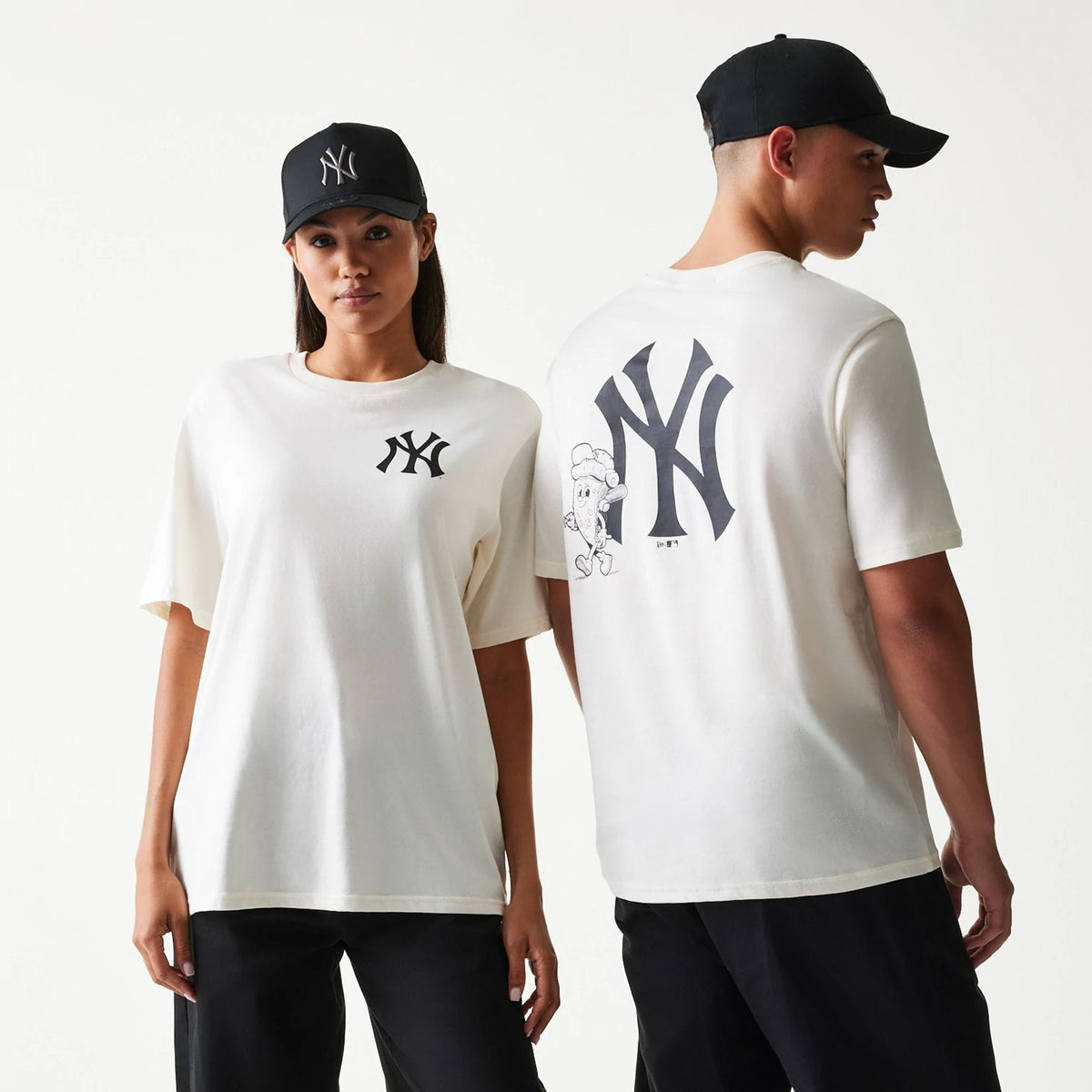New York Yankees MLB Food Graphic Open White T-Shirt-zelvios