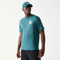LA Dodgers MLB Food Graphic Dark Green T-Shirt-zelvios
