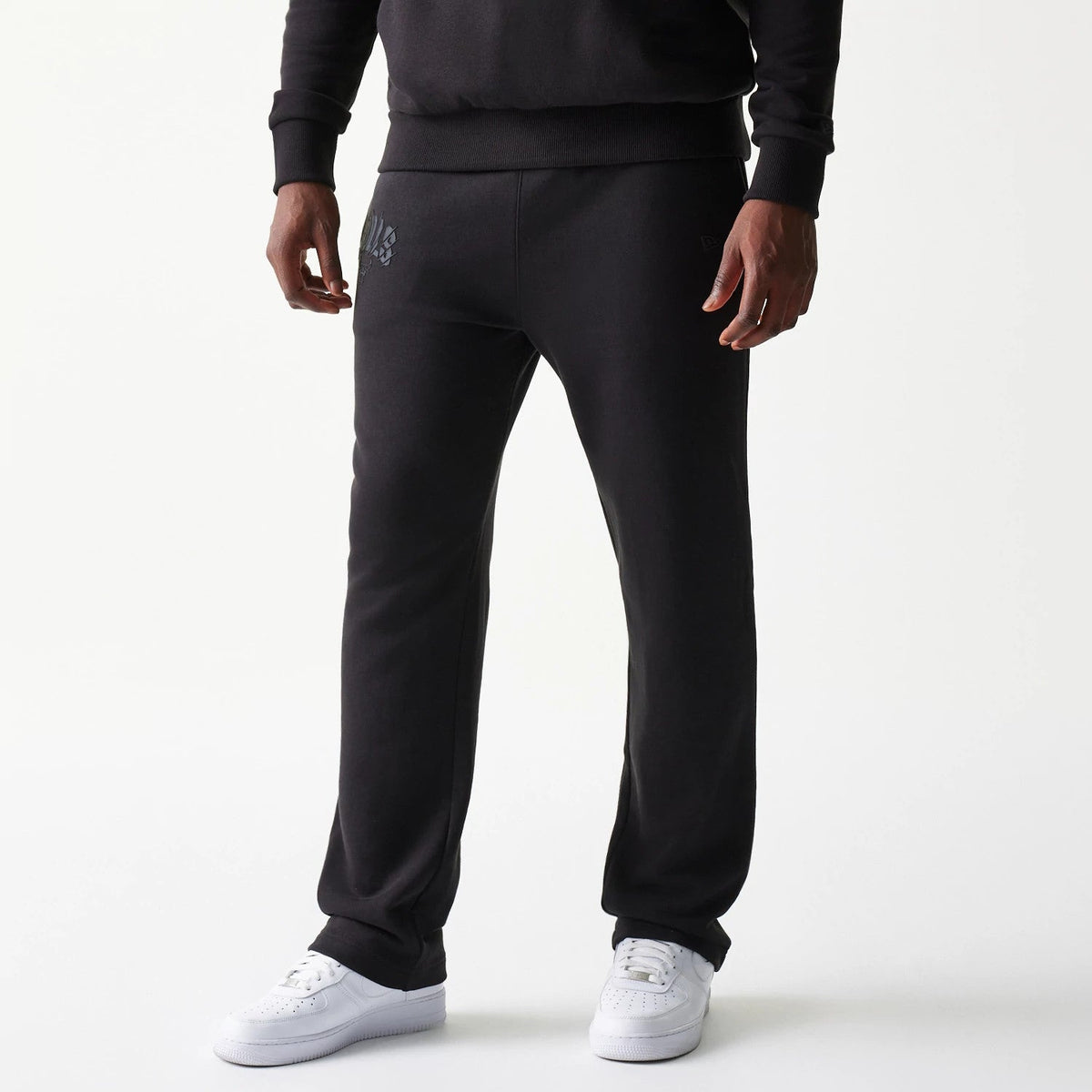 Chicago Bulls NBA Black Straight Leg Joggers-zelvios