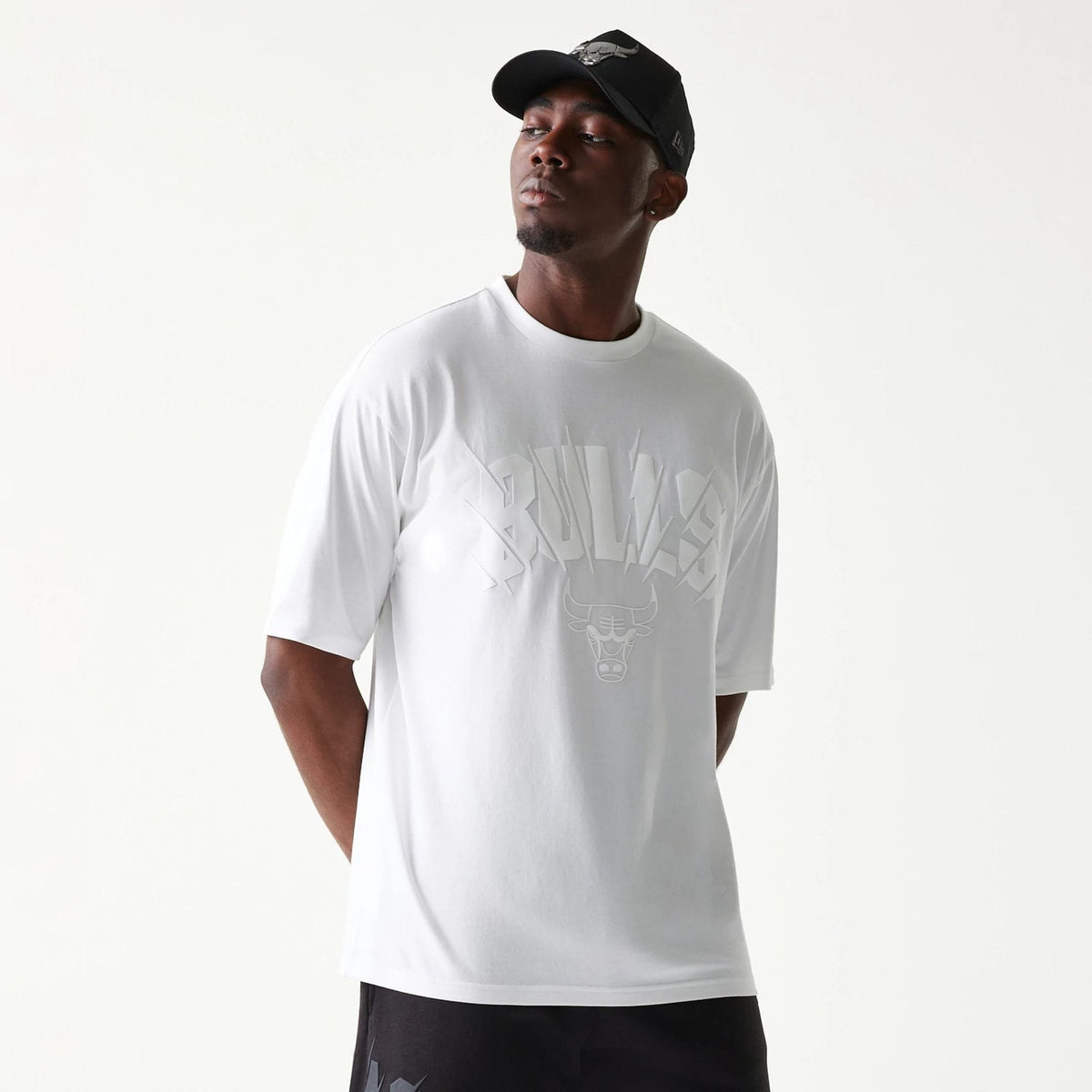 Chicago Bulls NBA White Oversized T-Shirt-zelvios