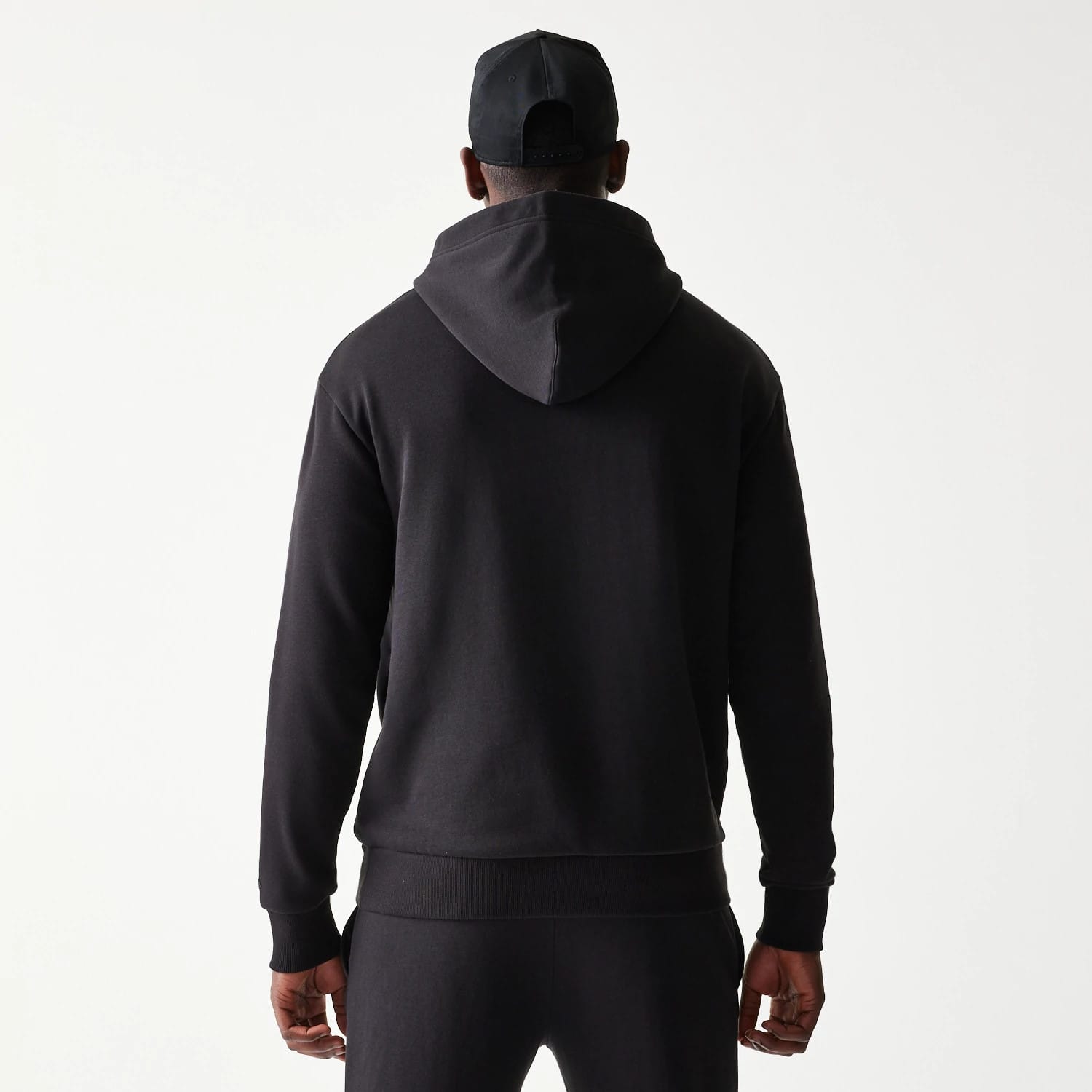 Chicago Bulls NBA Black Oversized Pullover Hoodie-kentox