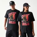 Chicago Bulls NBA Ball Graphic Black T-Shirt-zelvios