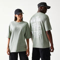 New Era Graphic Pastel Green Oversized T-Shirt-zelvios