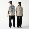 New Era Graphic Light Beige Oversized T-Shirt-zelvios