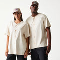 New Era Script Light Beige T-Shirt-zelvios