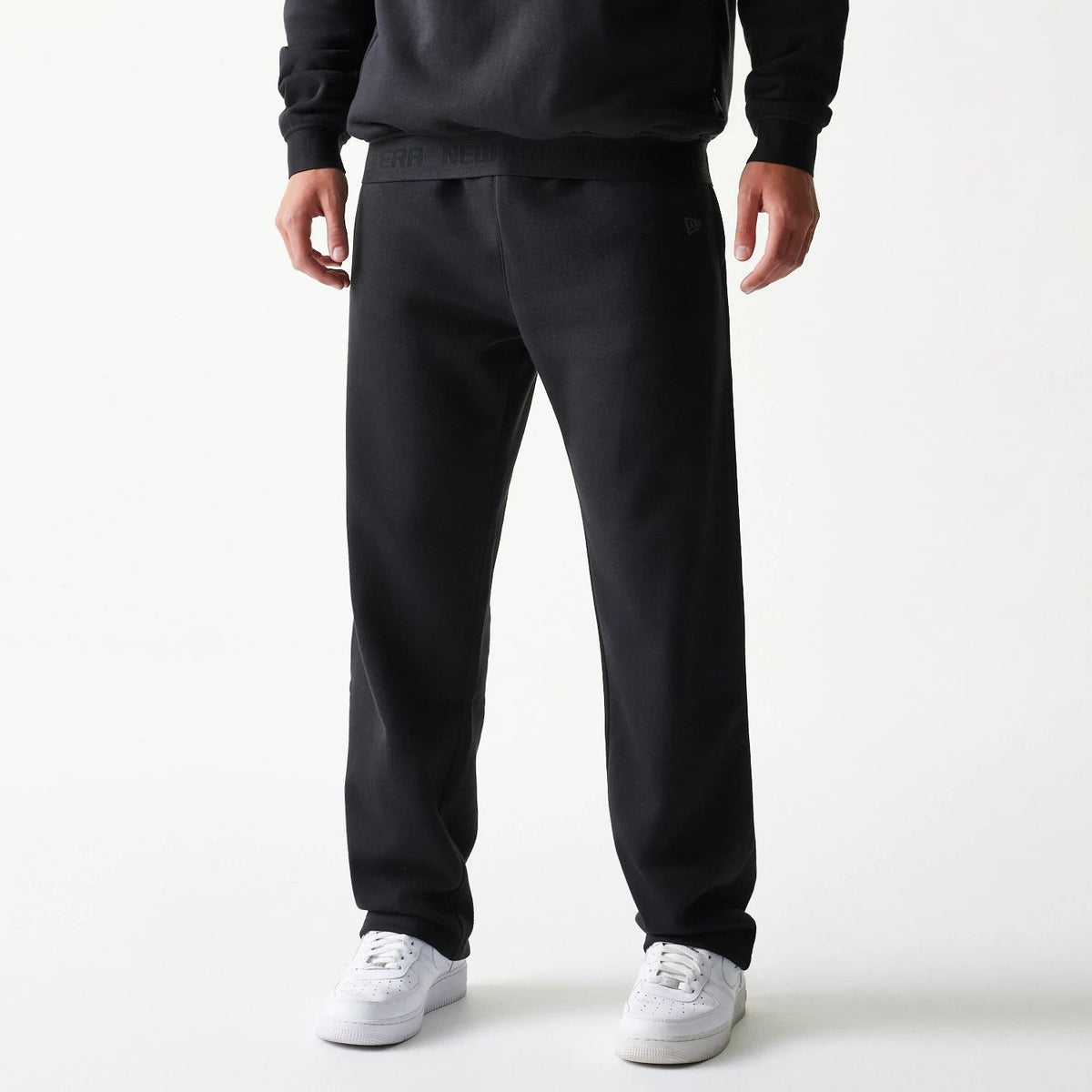 New Era Tech Black Straight Leg Joggers-zelvios