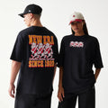 New Era Baseball Cows Character Graphic Black Oversized T-Shirt-zelvios